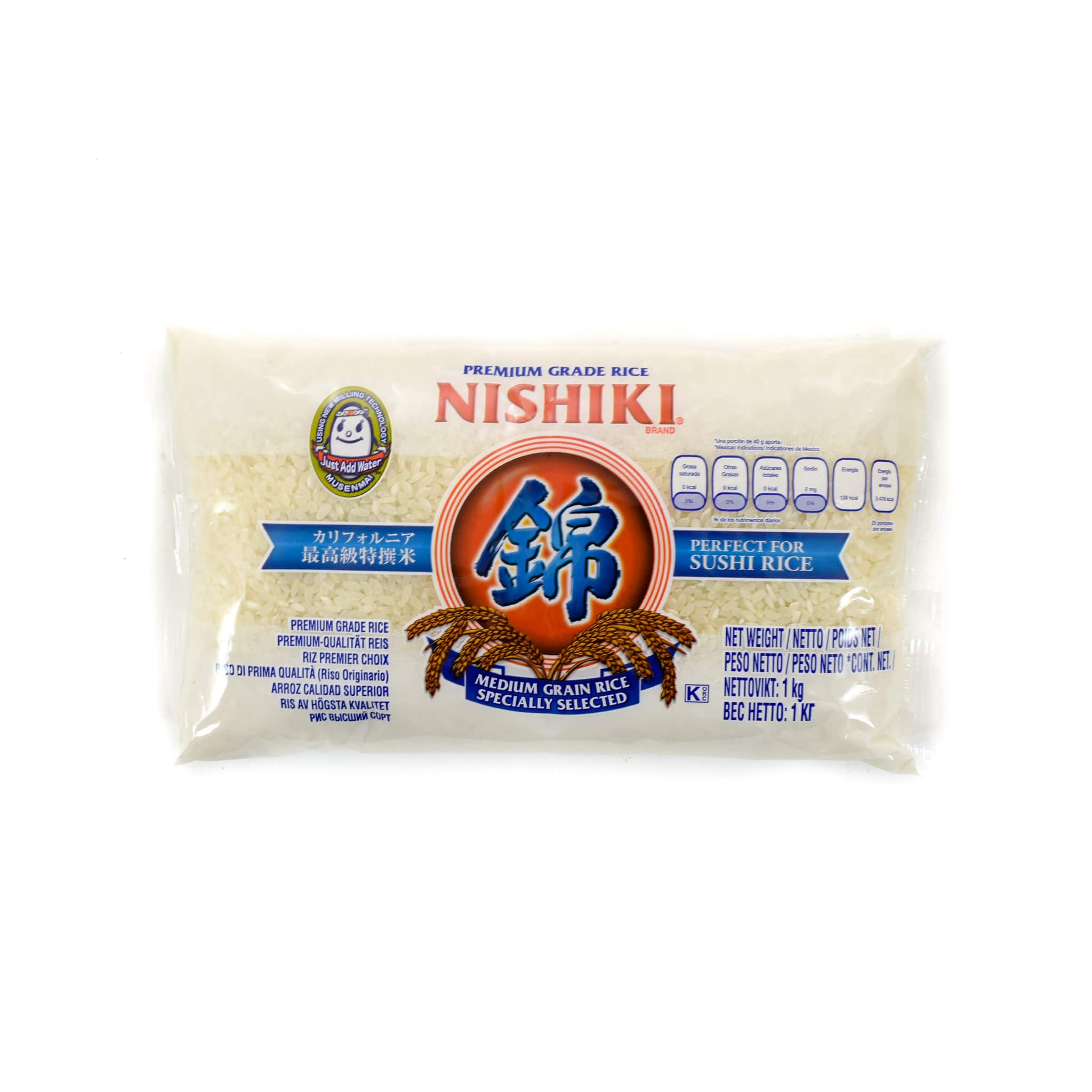 Nishiki Medium Grain Rice 1kg