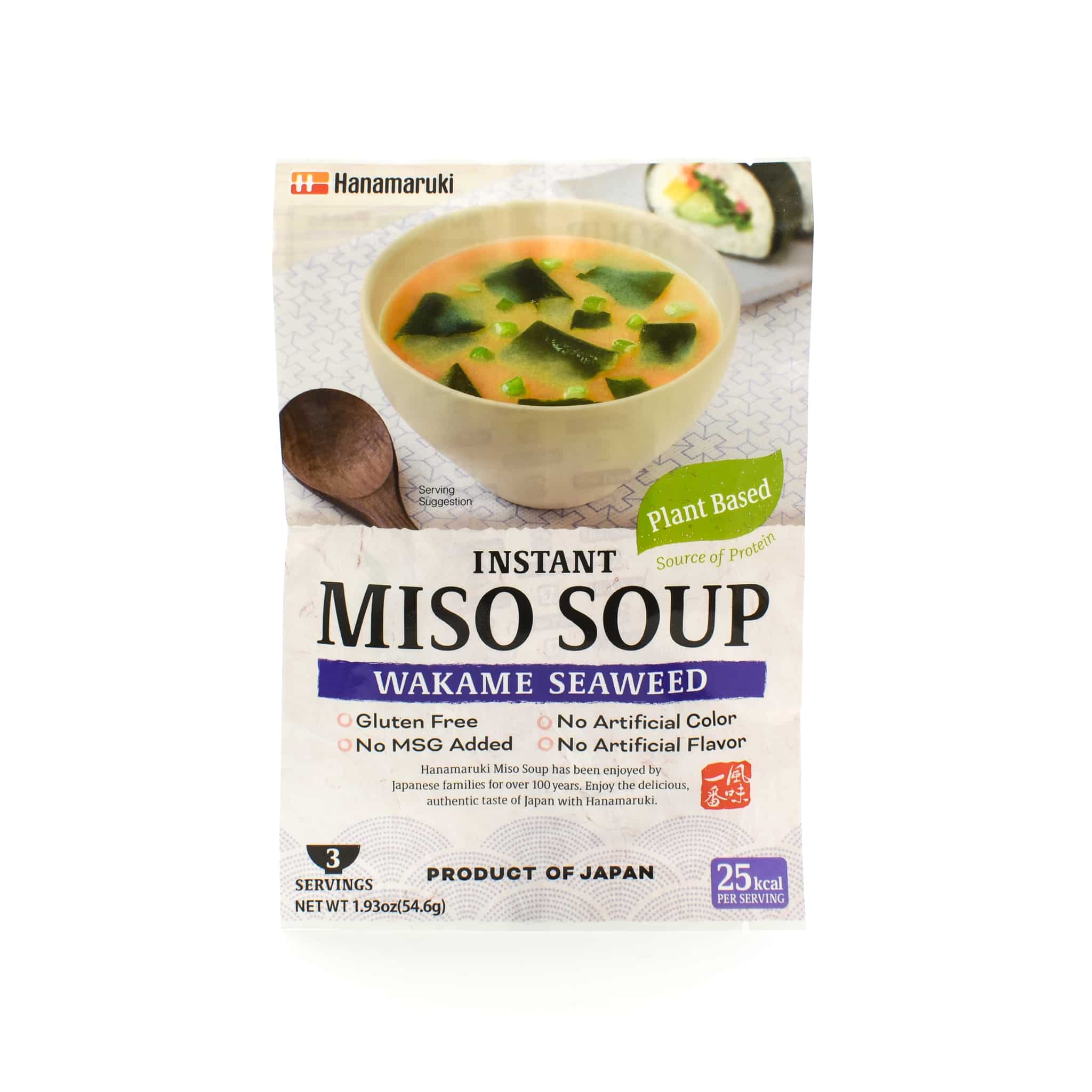 Hanamaruki Vegan Instant Miso Soup Wakame - 3 pack