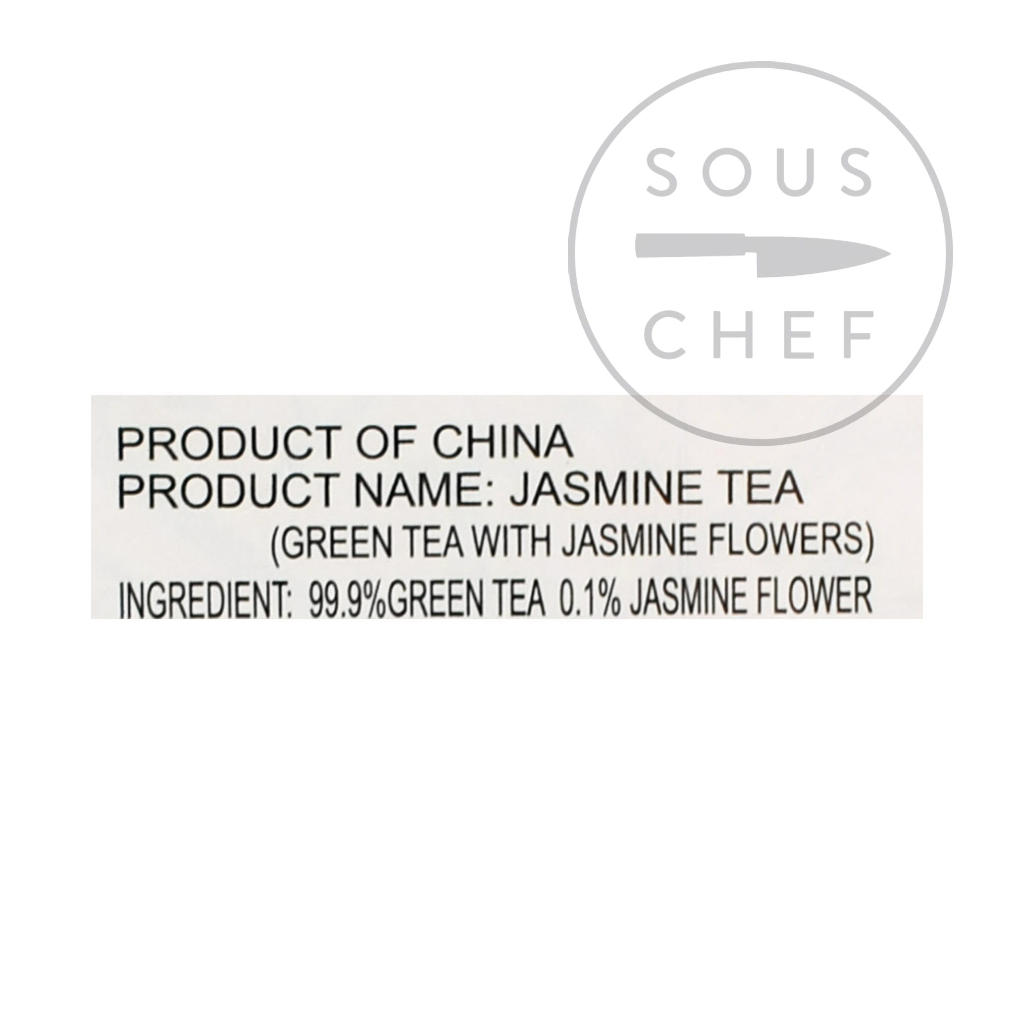Sunflower Jasmine Tea Tin ingredients