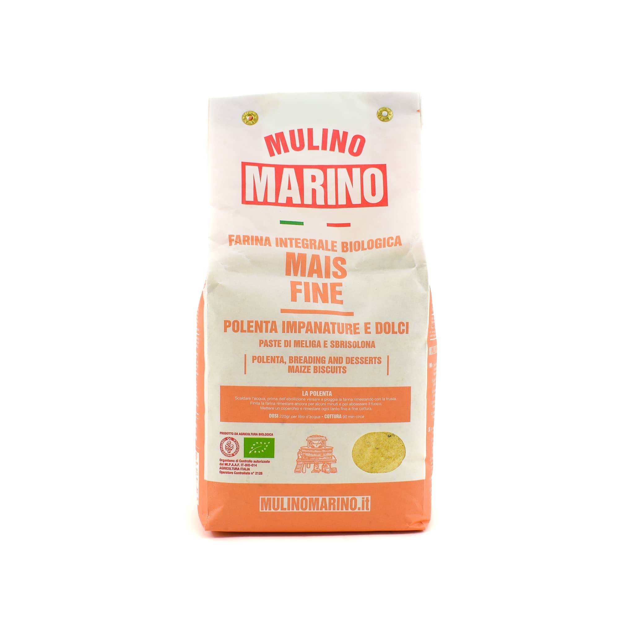 Mulino Marino Organic Yellow Polenta 1kg