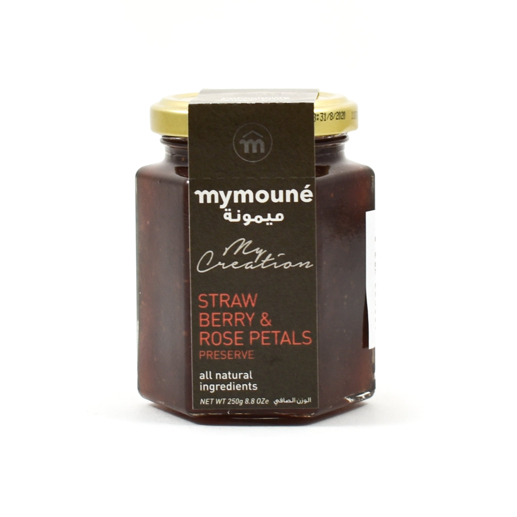 Mymoune Strawberry & Rose Petal Jam 250g Ingredients Jam Honey & Preserves