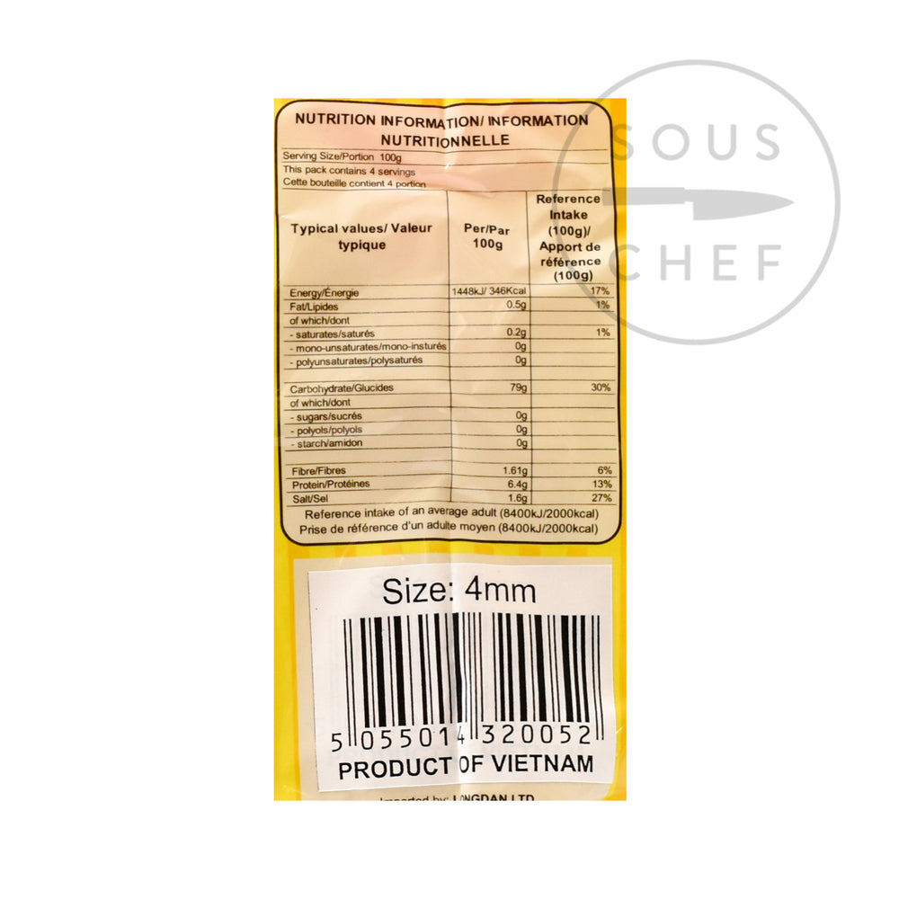 Square Rice Noodle Vietnamese Rice Pho Noodles Banh Pho 4mm | Buy Online UK – Sous Chef UK