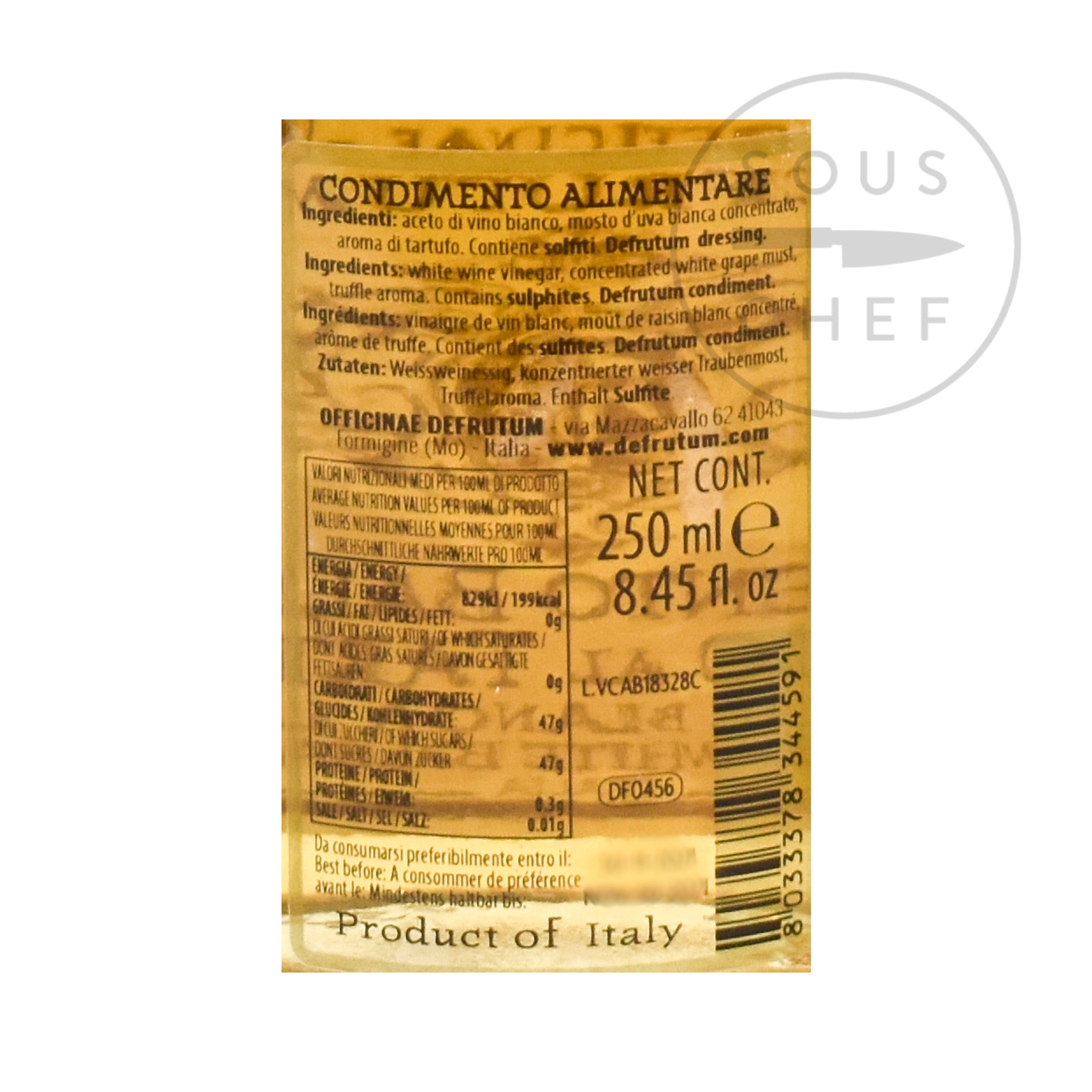 Truffle Flavoured White Balsamic Condiment, 250ml