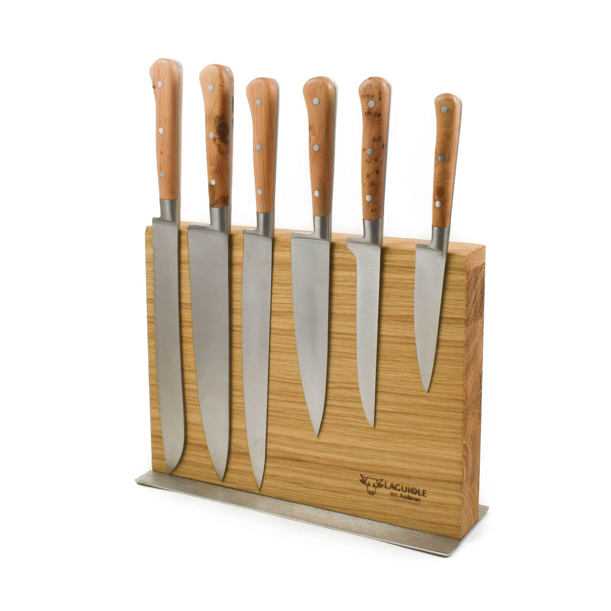 Laguiole En Aubrac Classic Knife Block Of 6 Kitchen Knives Juniper laguiole-en-aubrac-classic-knife-block-of-6-kitchen-knives-juniper