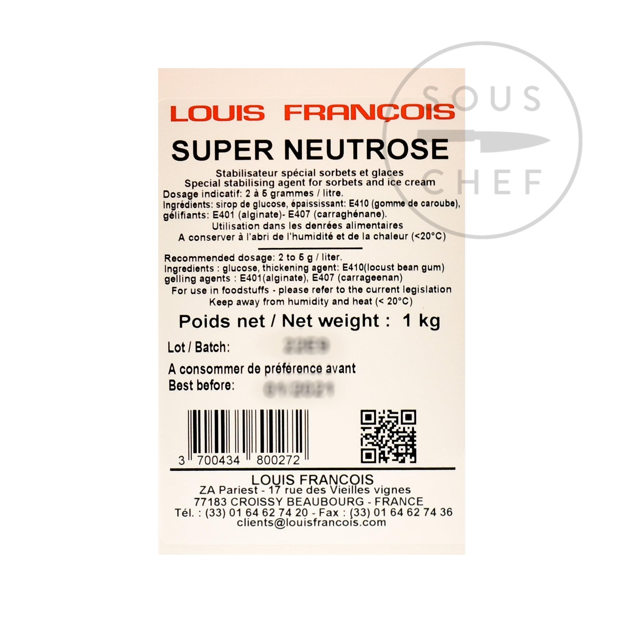 Louis Francois Super Neutrose Gallia, 1kg