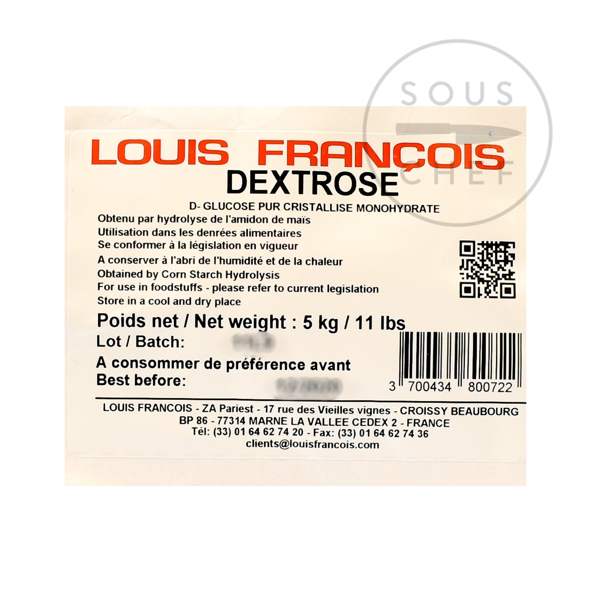 Louis Francois Dextrose, 5kg