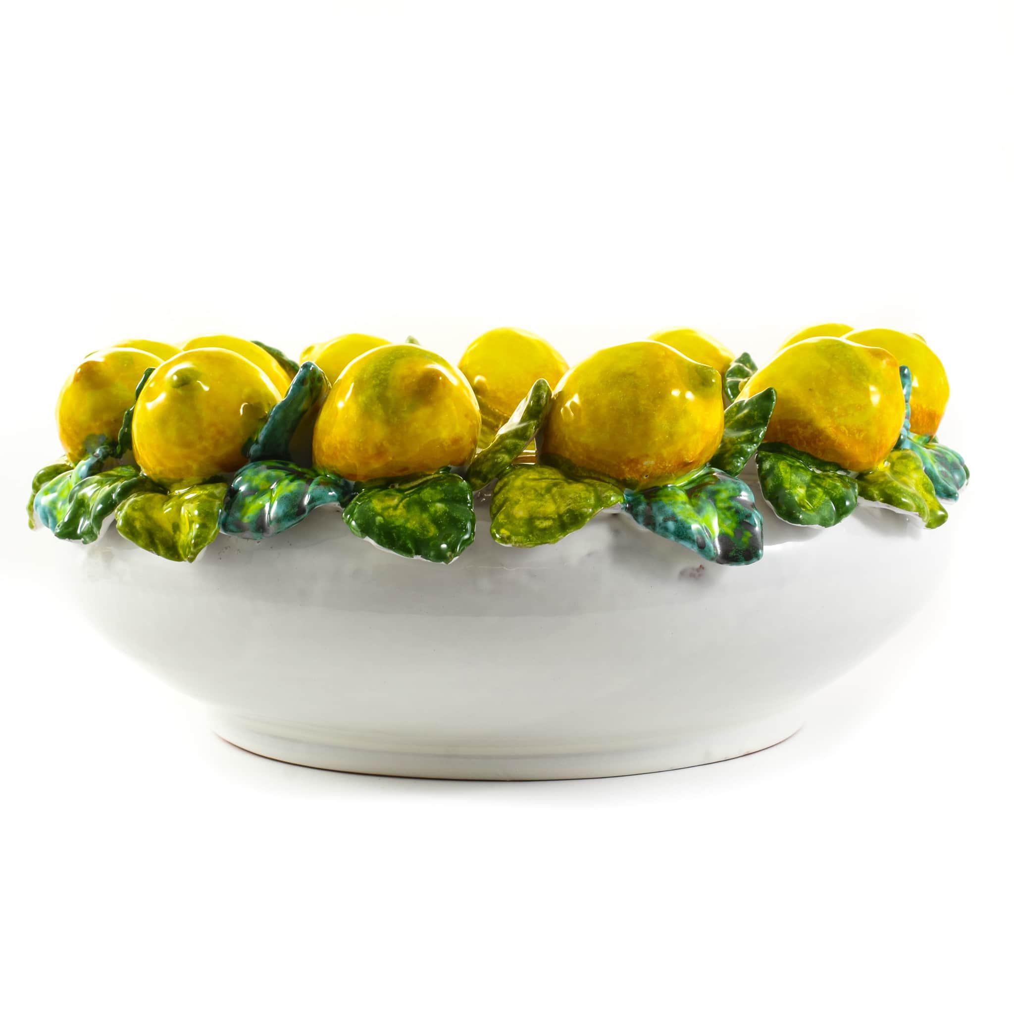 Handmade Tuscan Lemon Bowl 35cm