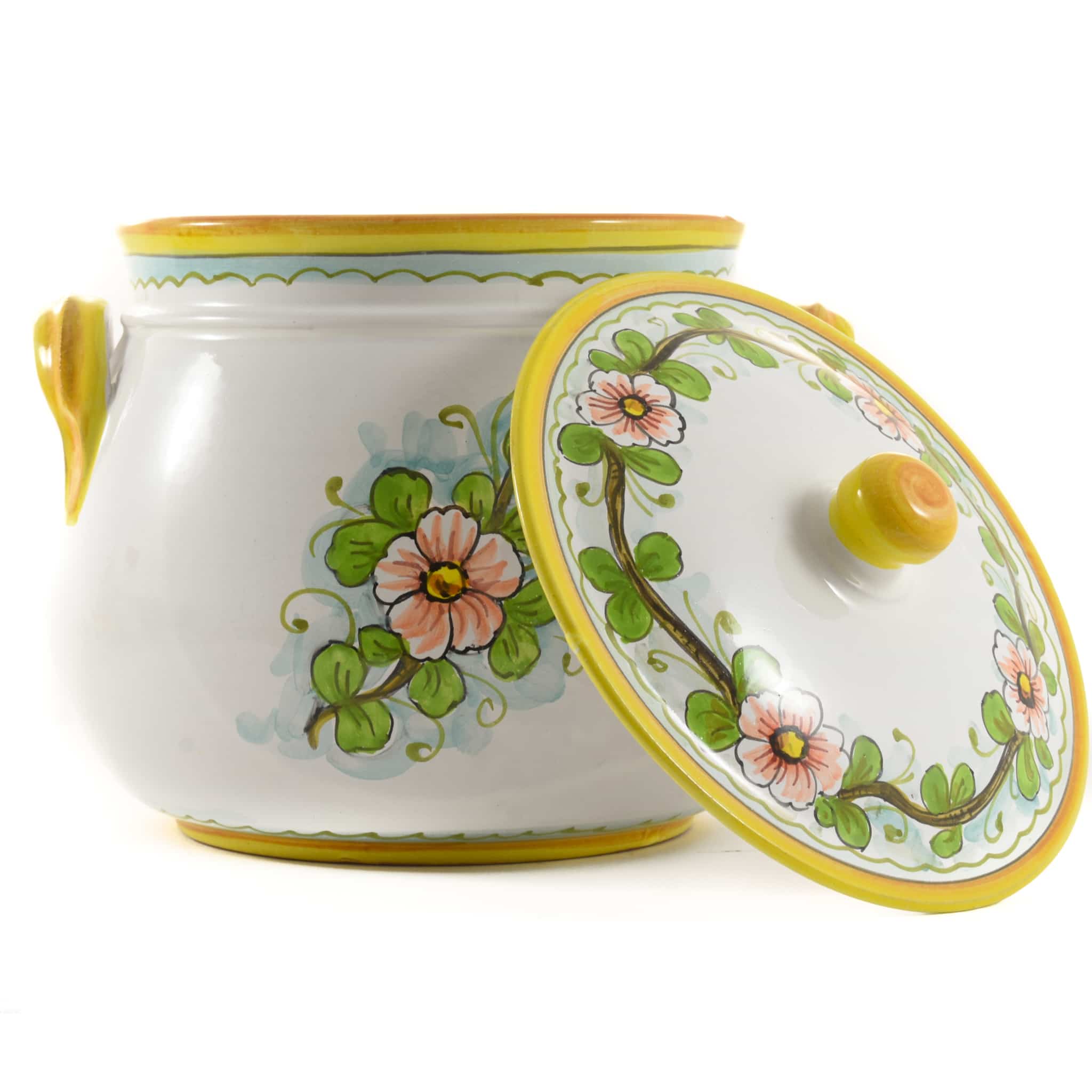 Hand Painted Pomegranate Cooking Pot 20cm