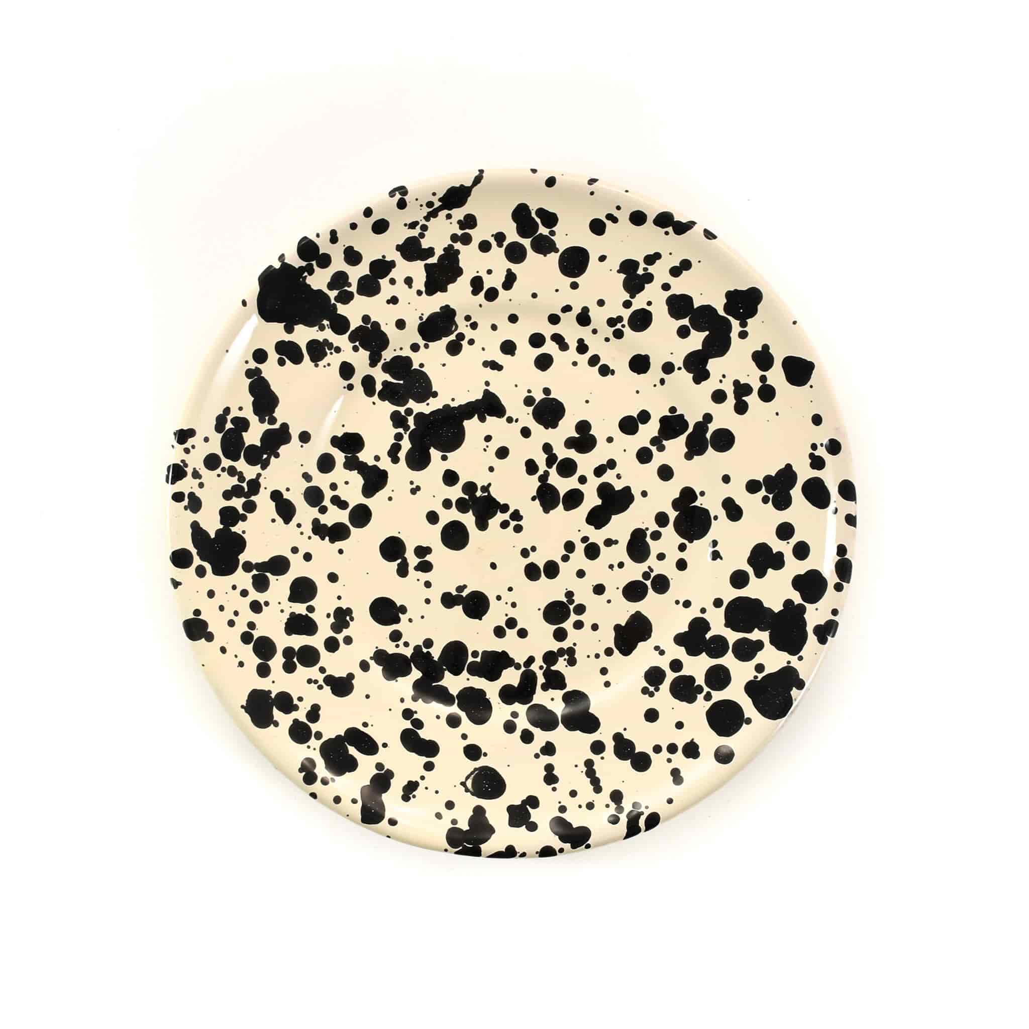 Puglia Black Splatter Side Plate 19cm