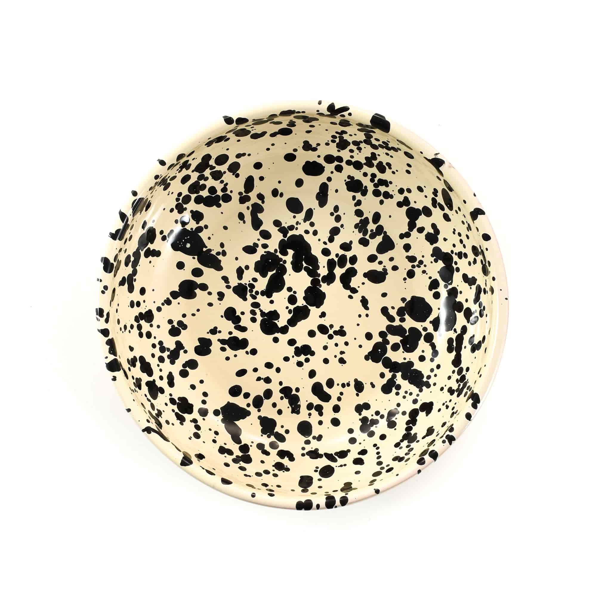Puglia Black Splatter Bowl 19cm