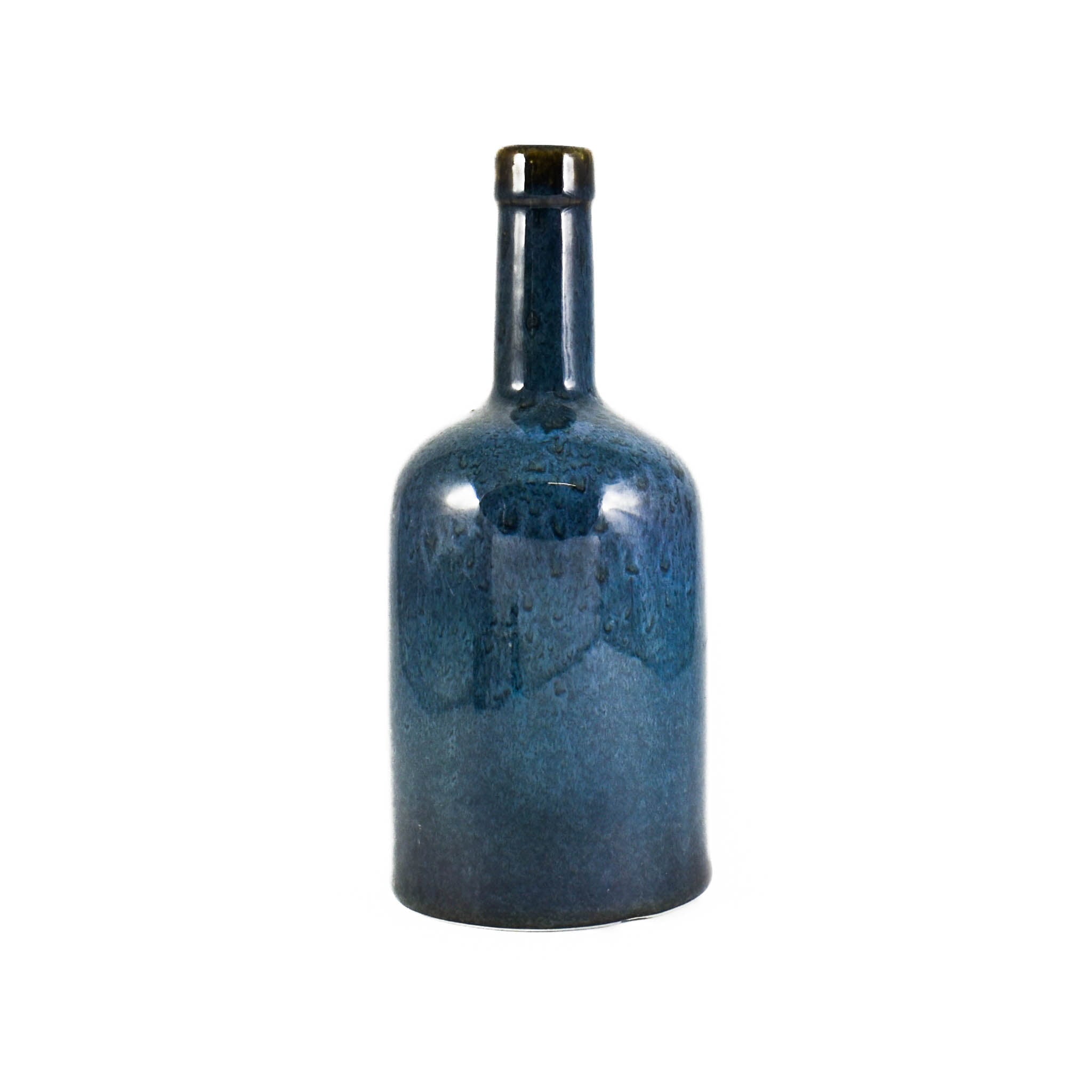 Blue Glaze Oil Bottle with Pourer 600ml
