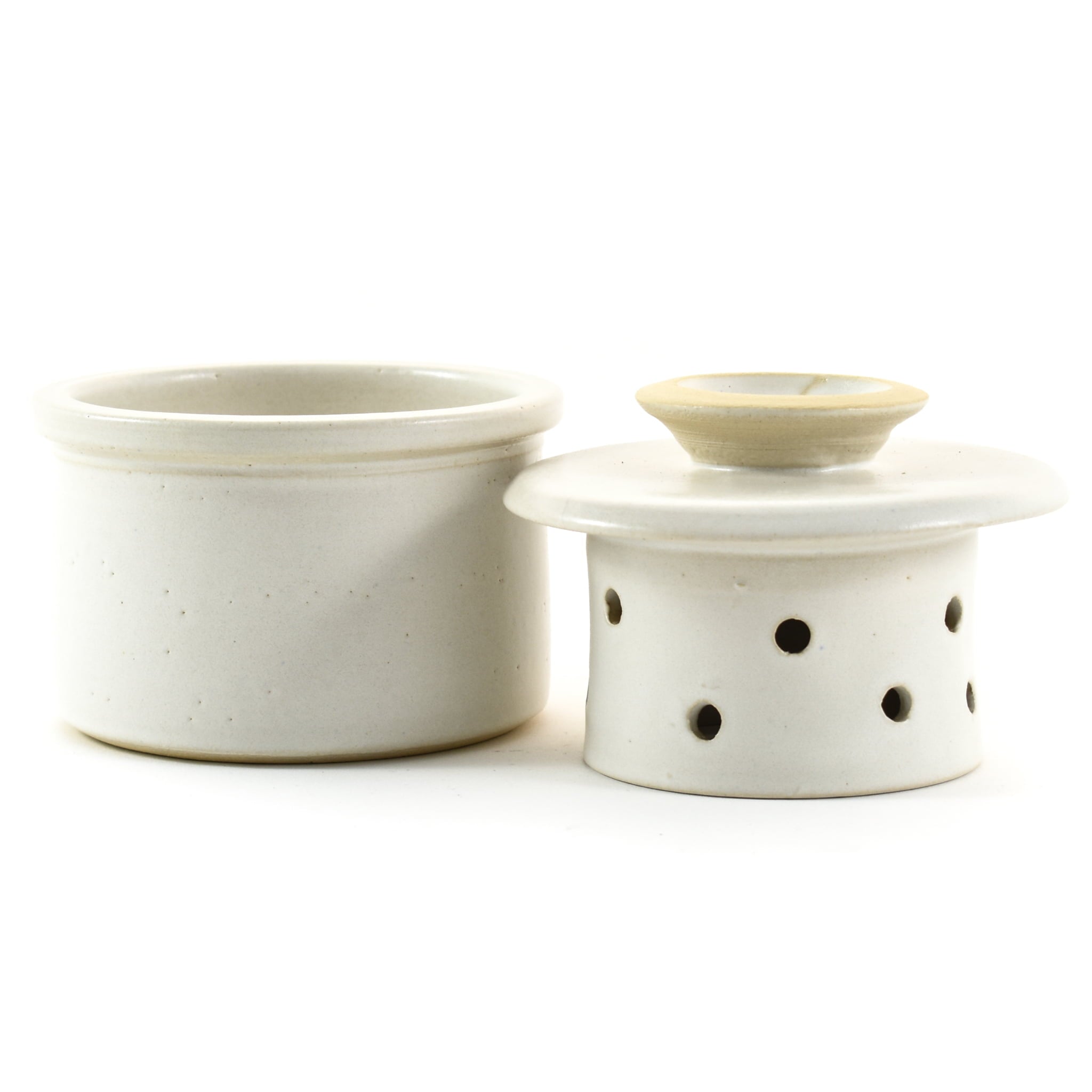 French Style Stoneware Butter Pot