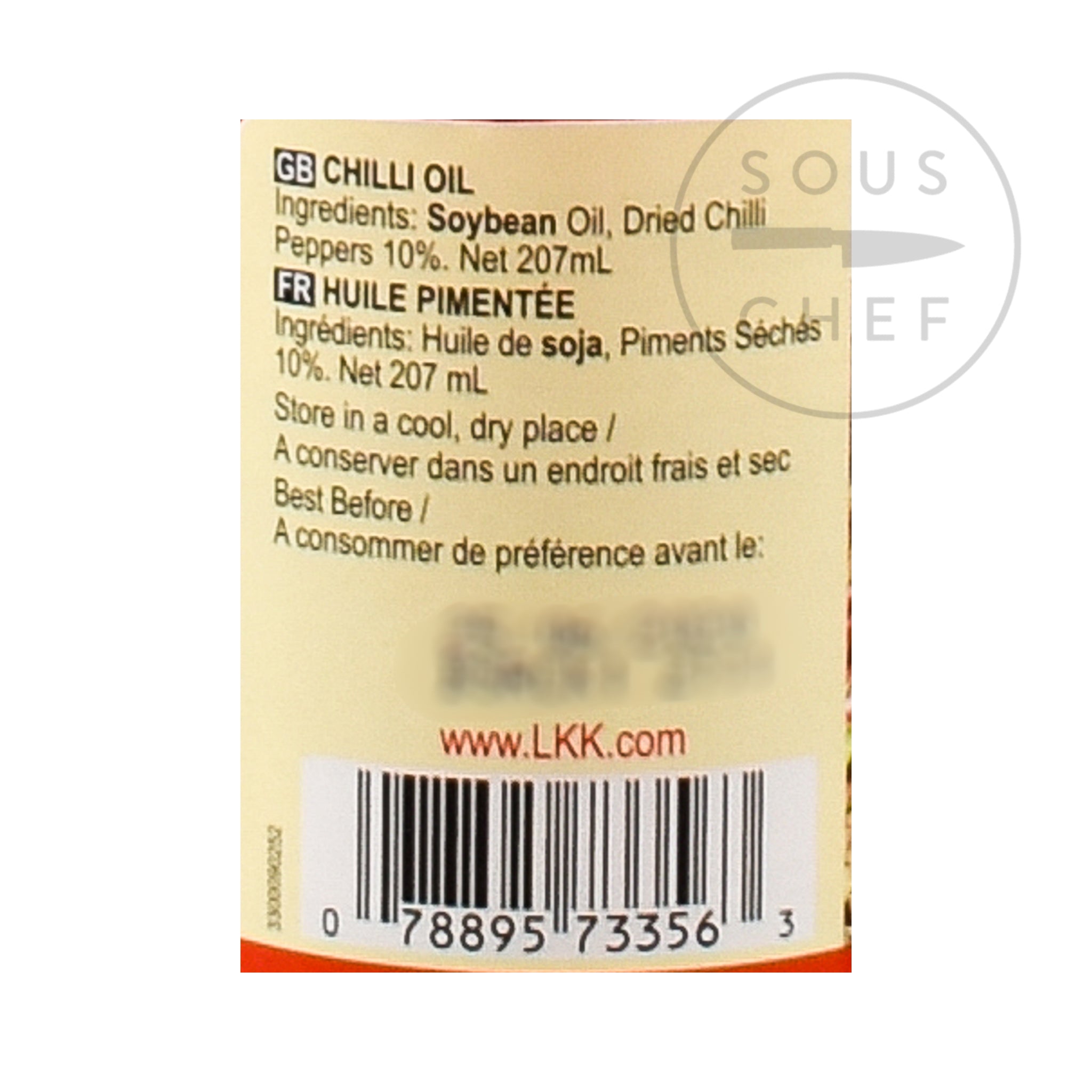 Lee Kum Kee Chilli Oil 207ml Ingredients Oils & Vinegars Chinese Food