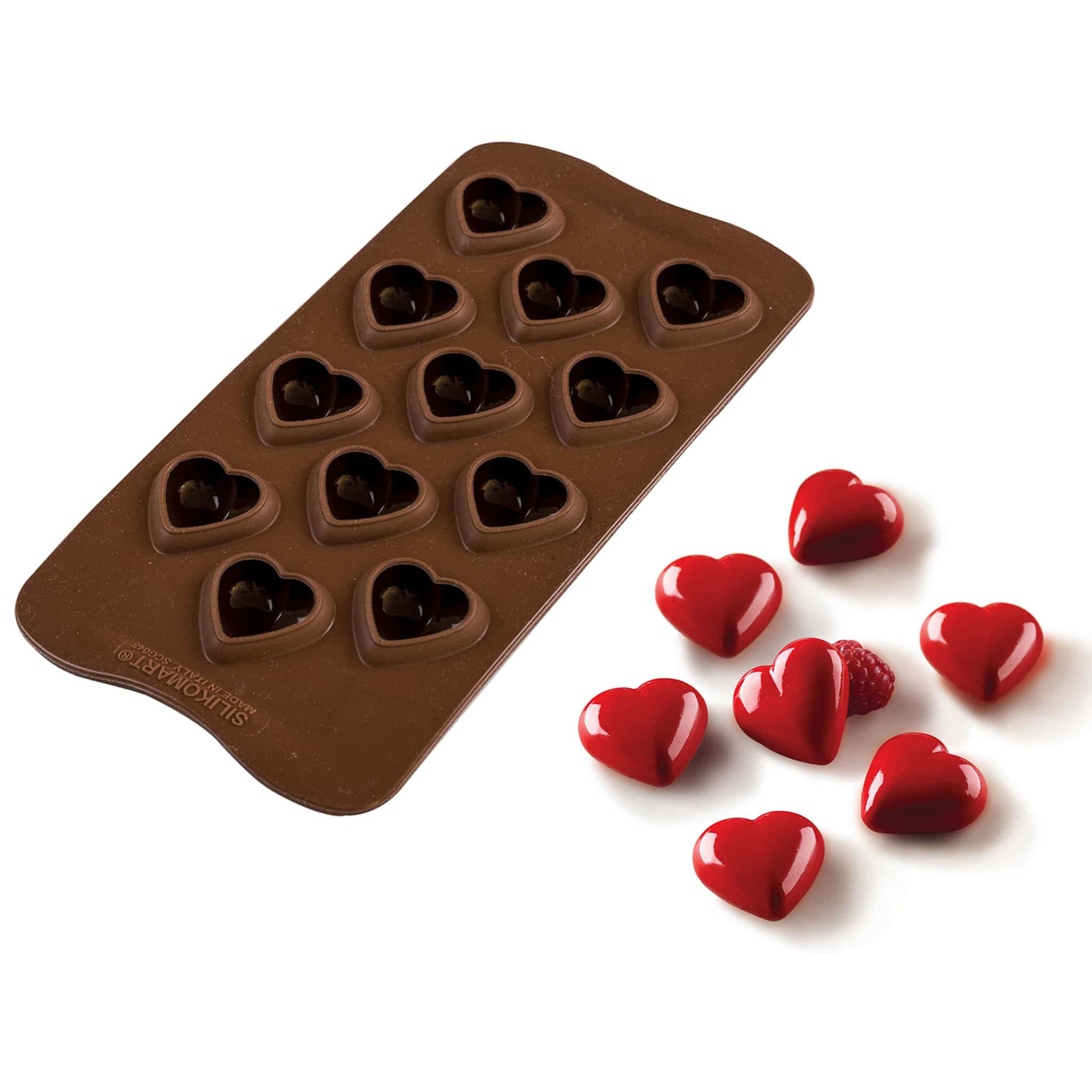 Silikomart Silicone Heart Chocolate Mould, 8ml