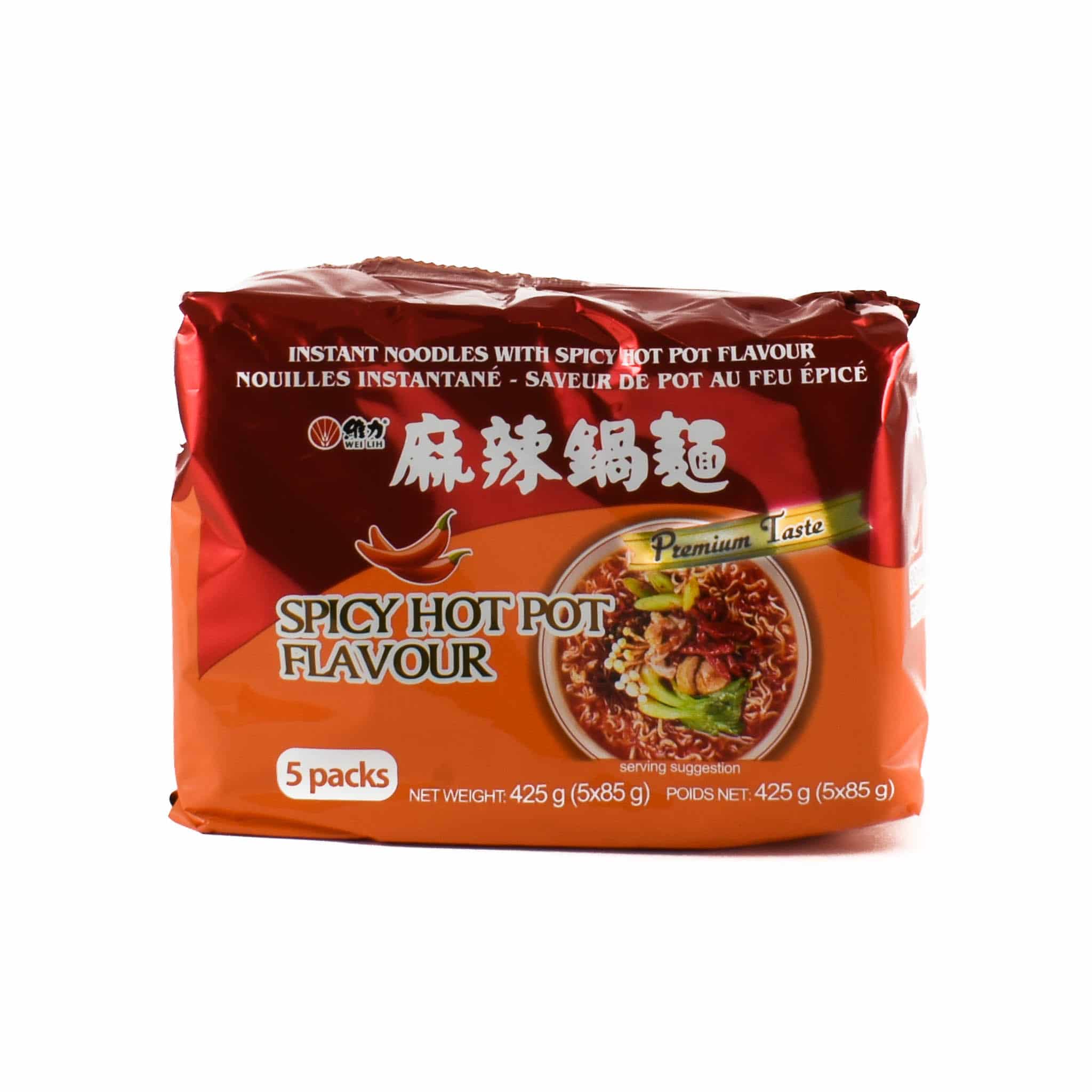 Wei Lih Instant Noodle Spicy Hot Pot Flavour 5 pack