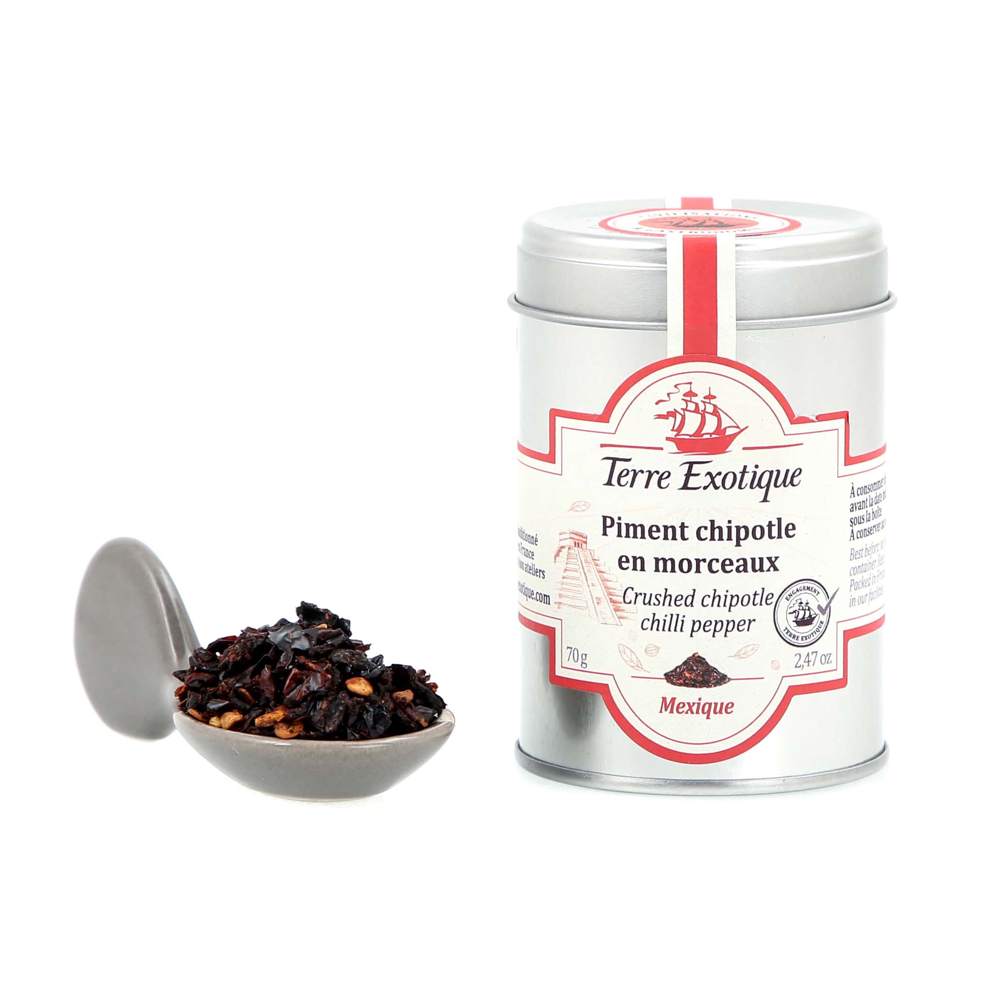 Terre Exotique Crushed Chipotle Chilli Pepper 70g