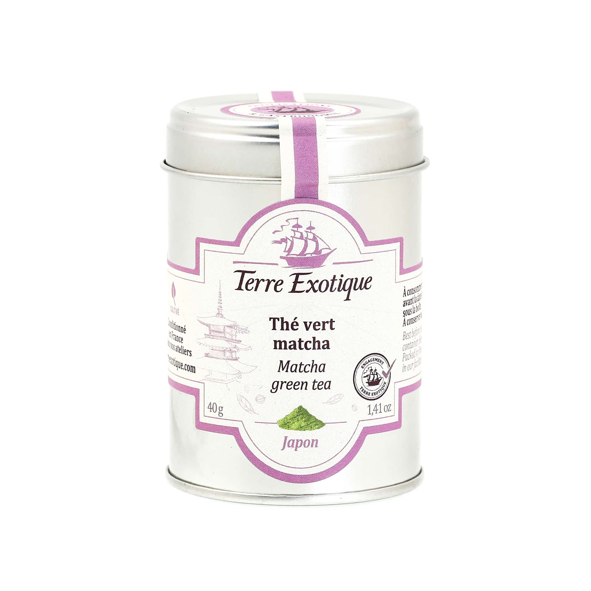 Terre Exotique Matcha Green Tea Powder 40g tin