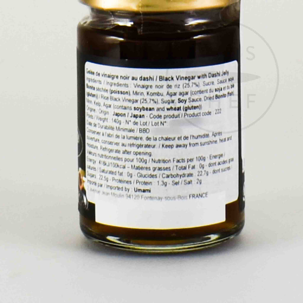 Black Vinegar Jelly With Dashi 140g Buy online UK Sous Chef UK