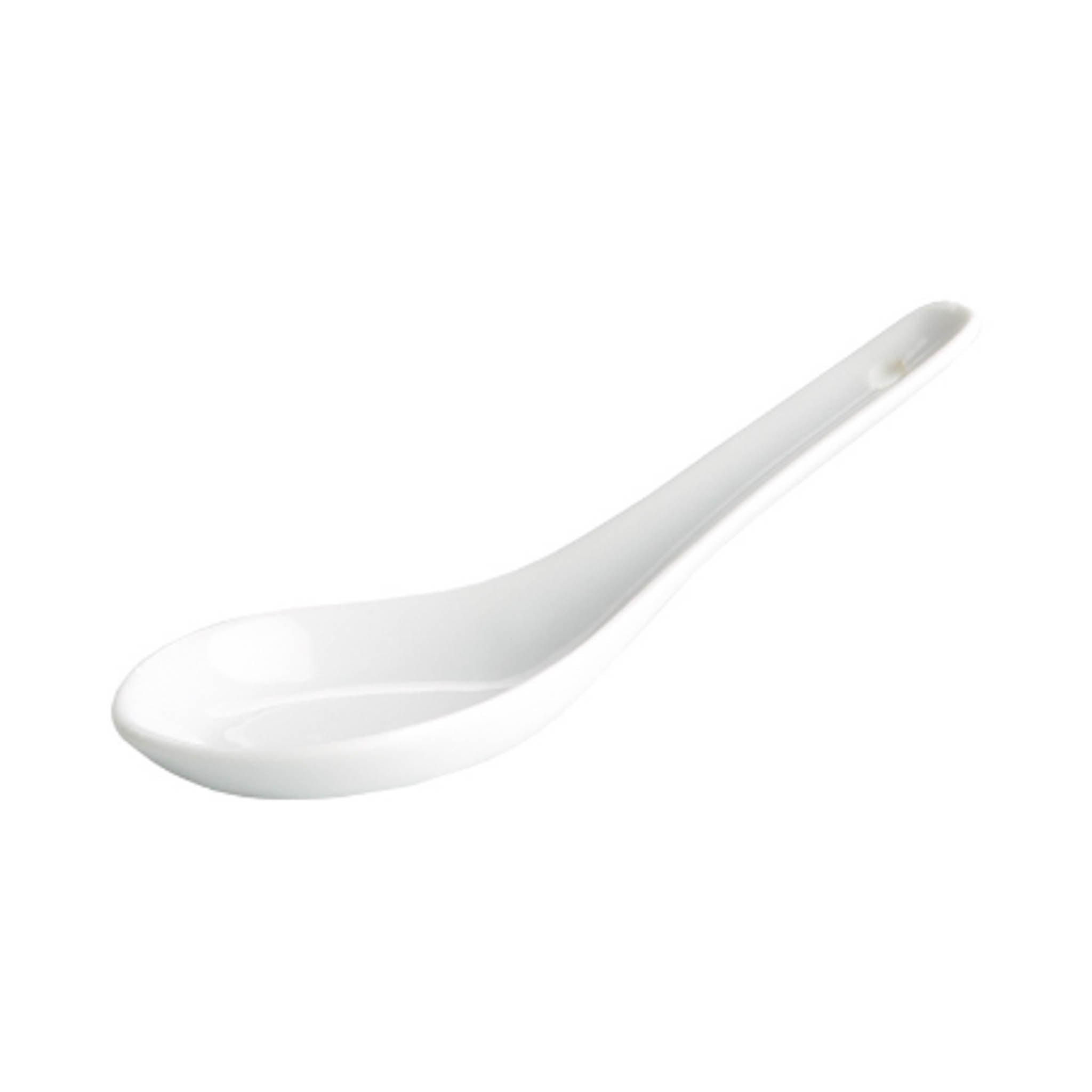 Porcelain Canape Spoon with Hole, 14cm