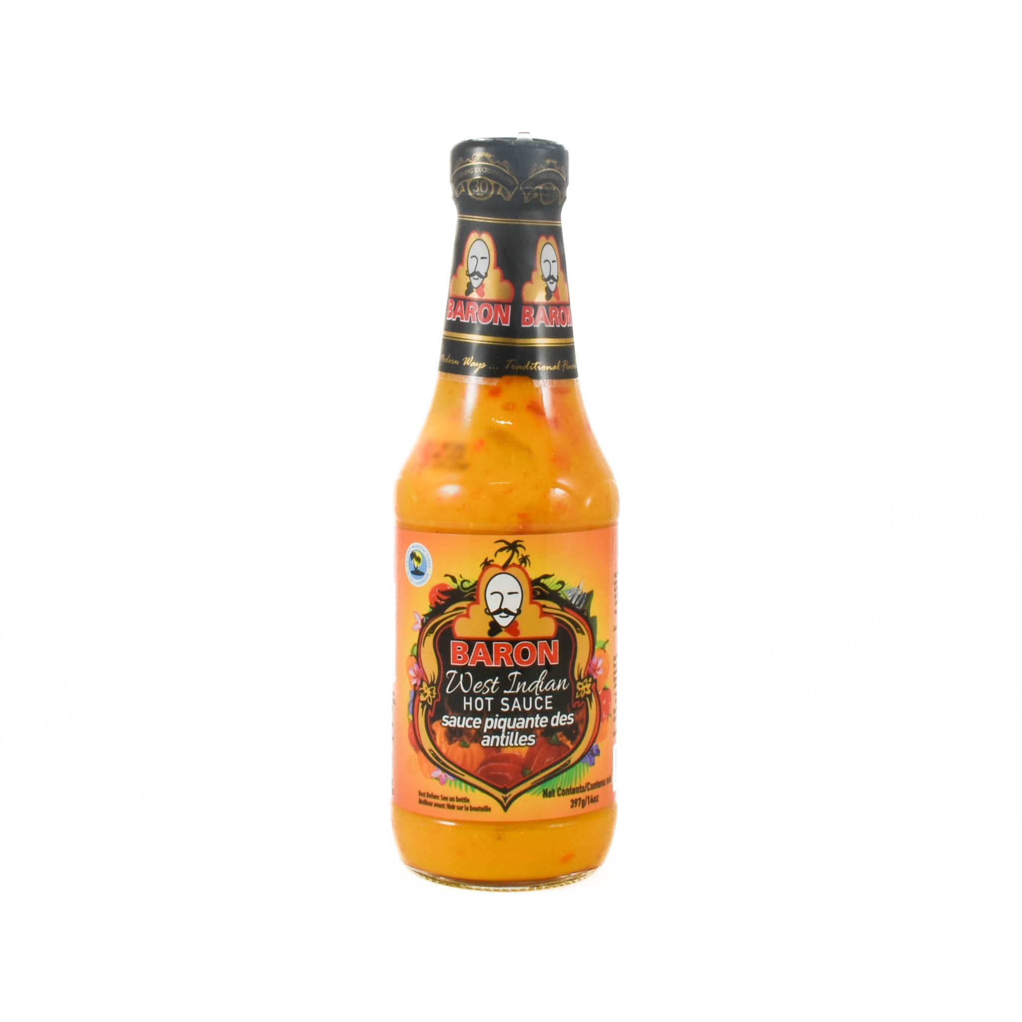 Baron West Indian Hot Sauce, 397g
