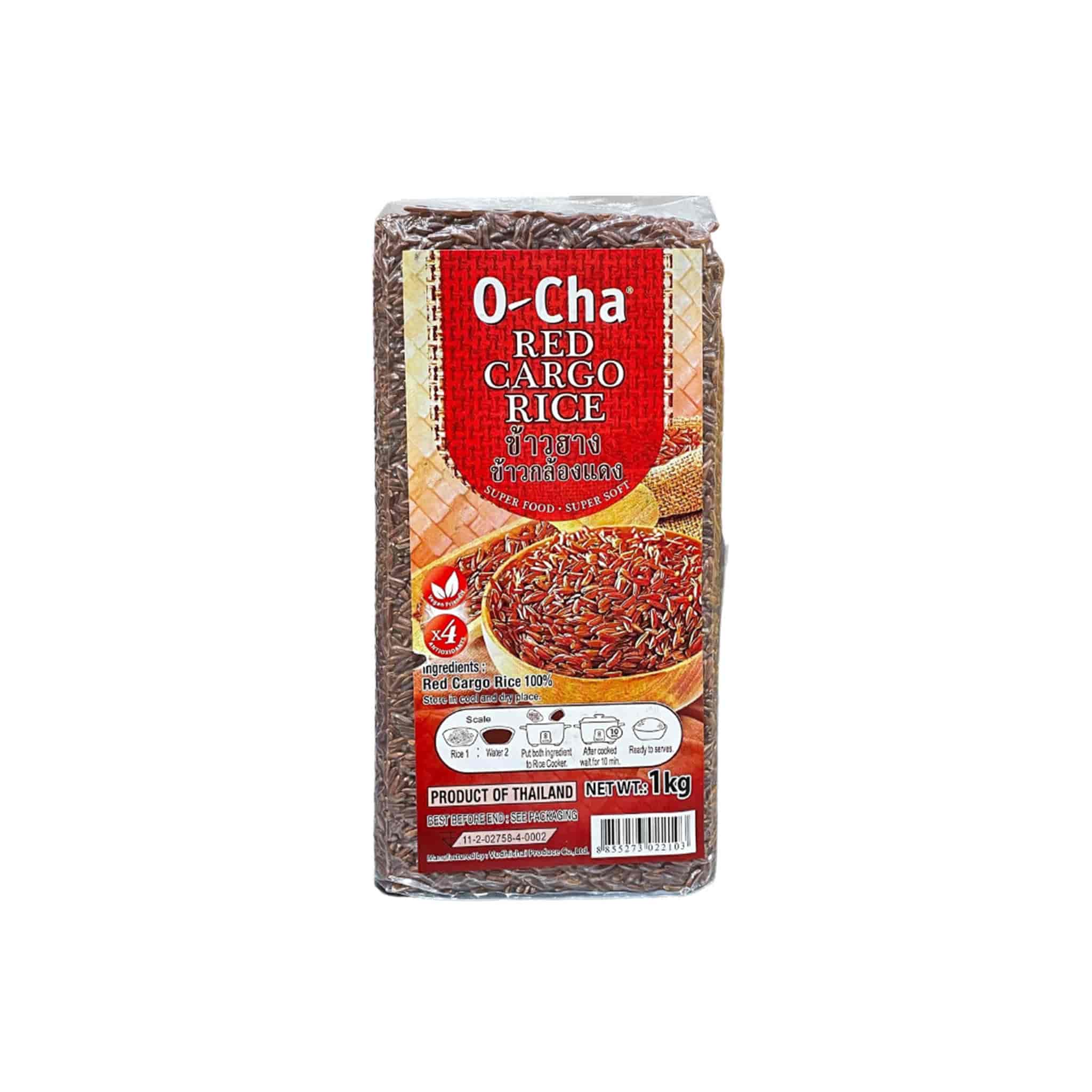 O Cha Red Cargo Rice, 1kg