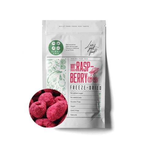 ZingyZoo Freeze Dried Whole Raspberries, 90g