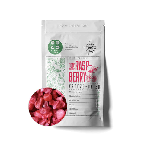 ZingyZoo Freeze Dried Raspberry Pieces, 100g