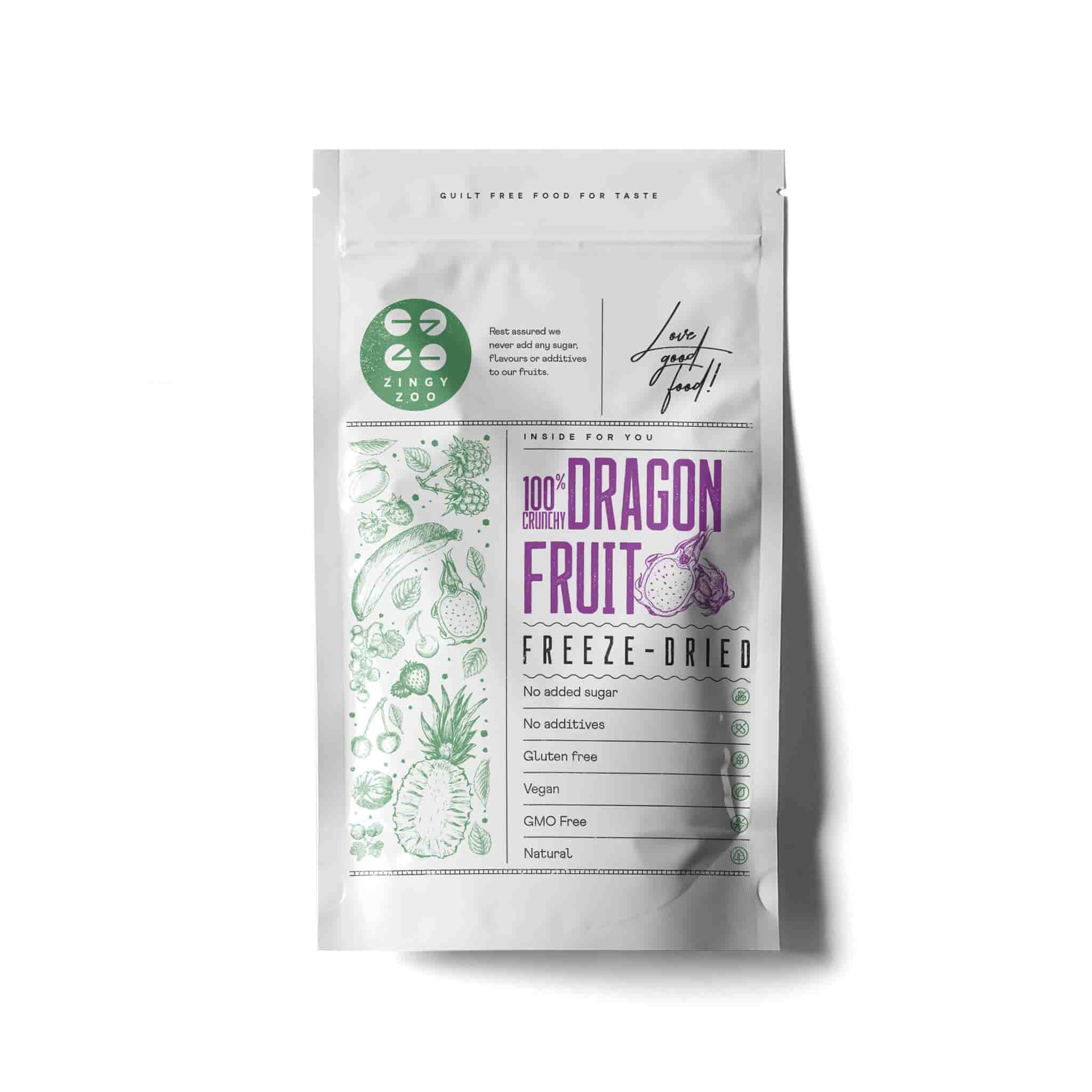 ZingyZoo Freeze Dried Dragon Fruit Powder 100g Buy online UK Sous