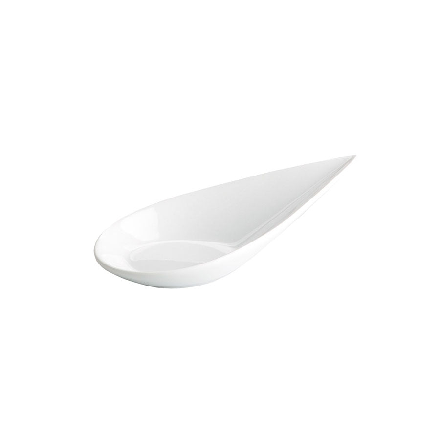 Kiji Stoneware & Ceramics Small Porcelain Tear Drop Canape Spoon x 12 Tableware Canape Supplies