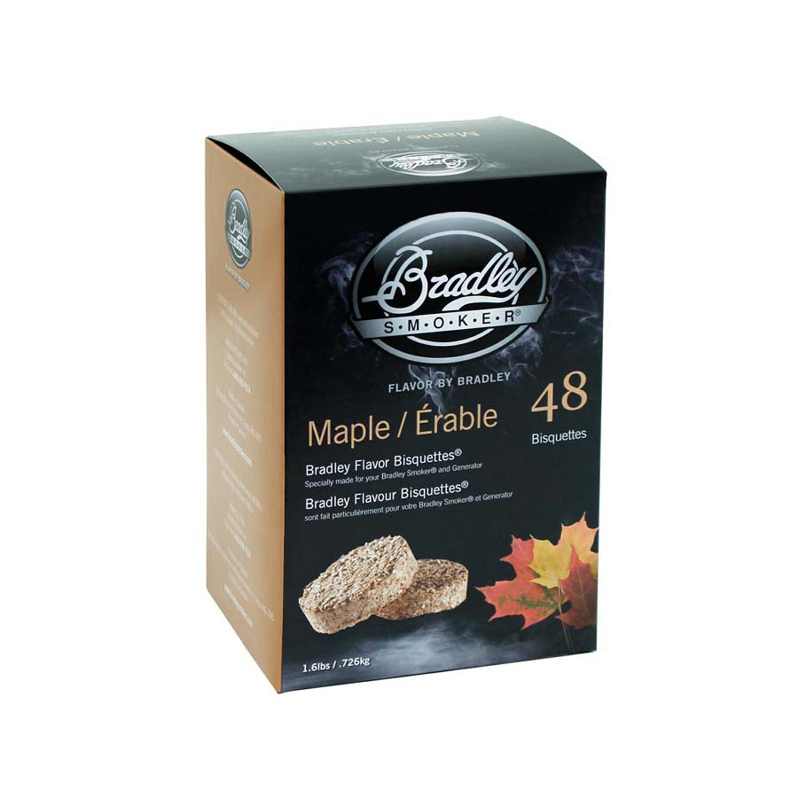 Bradley Smoker Bradley Maple Bisquettes Pack of 48 Cookware Food Smokers & BBQ
