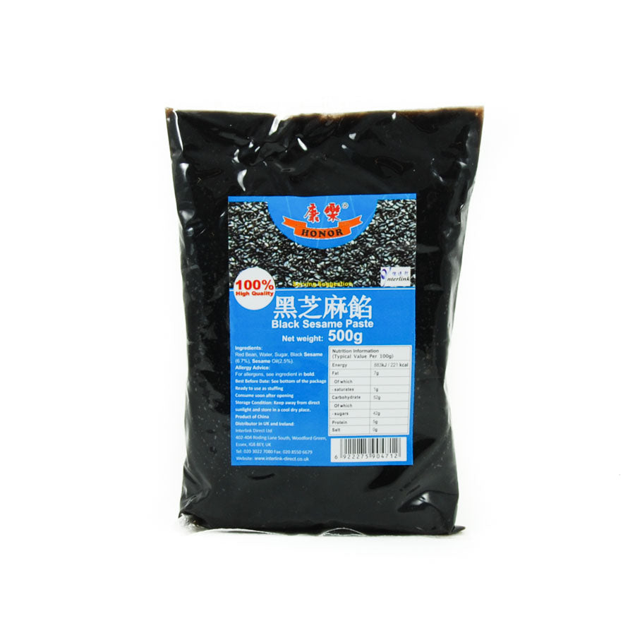 HR Sweetened Black Sesame Paste 500g Ingredients Flour Grains & Seeds Chinese Food