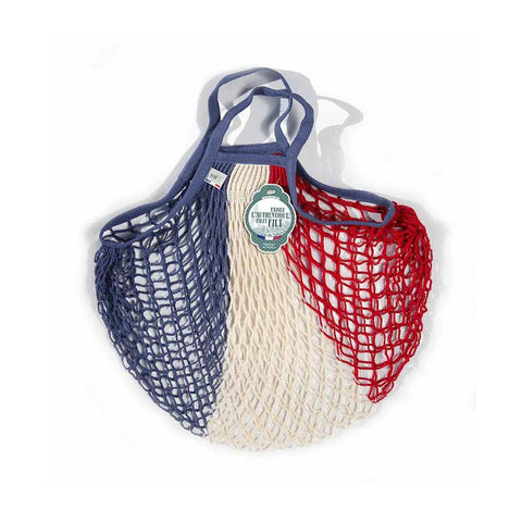 Filt String Bag in Red, White & Blue