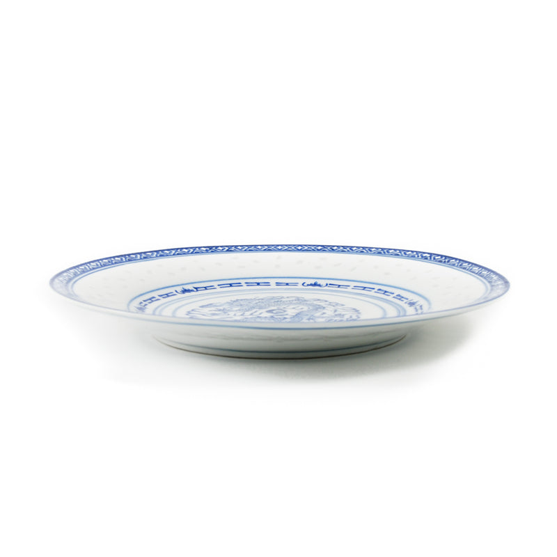 Chinese Tableware Blue Rice Pattern Dinner Plate 23cm Tableware Chinese Tableware Chinese Food