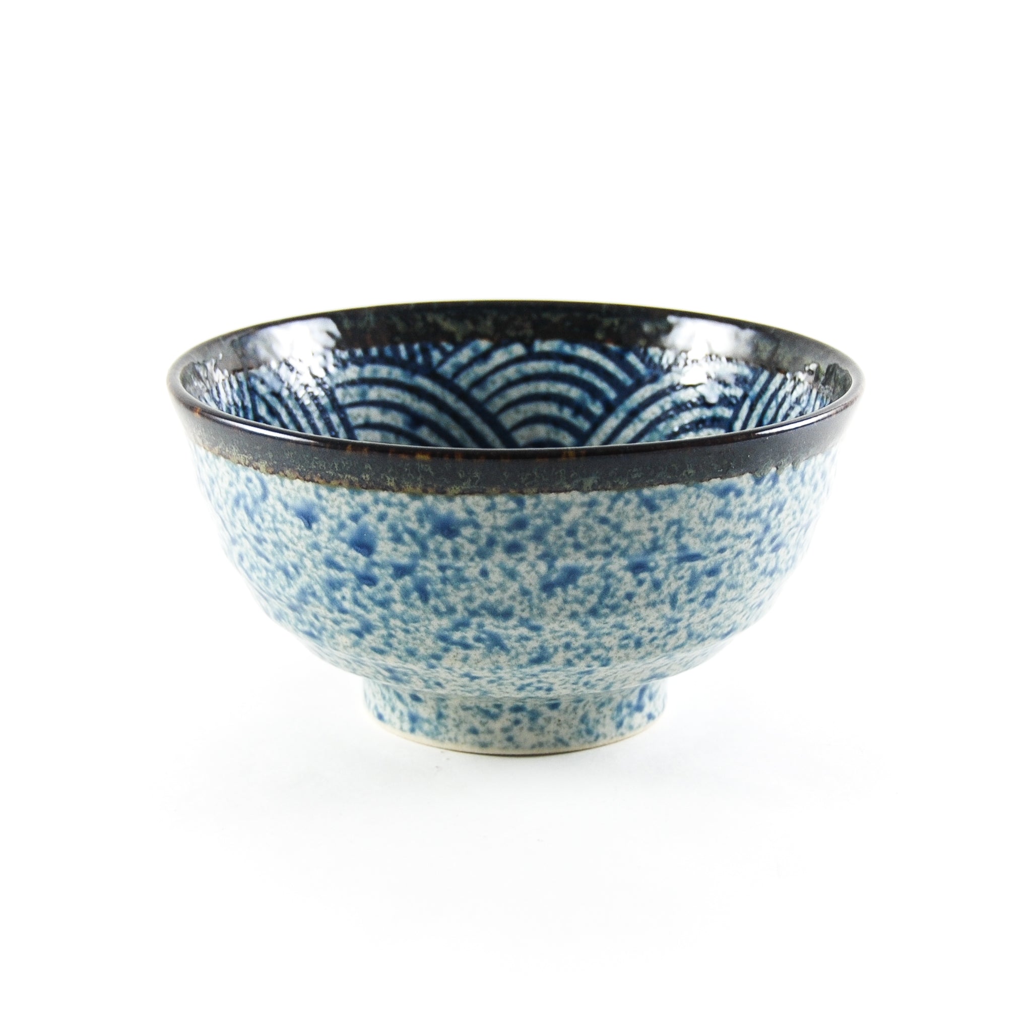 Kiji Stoneware & Ceramics Blue Wave Noodle Bowl Tableware Japanese Tableware
