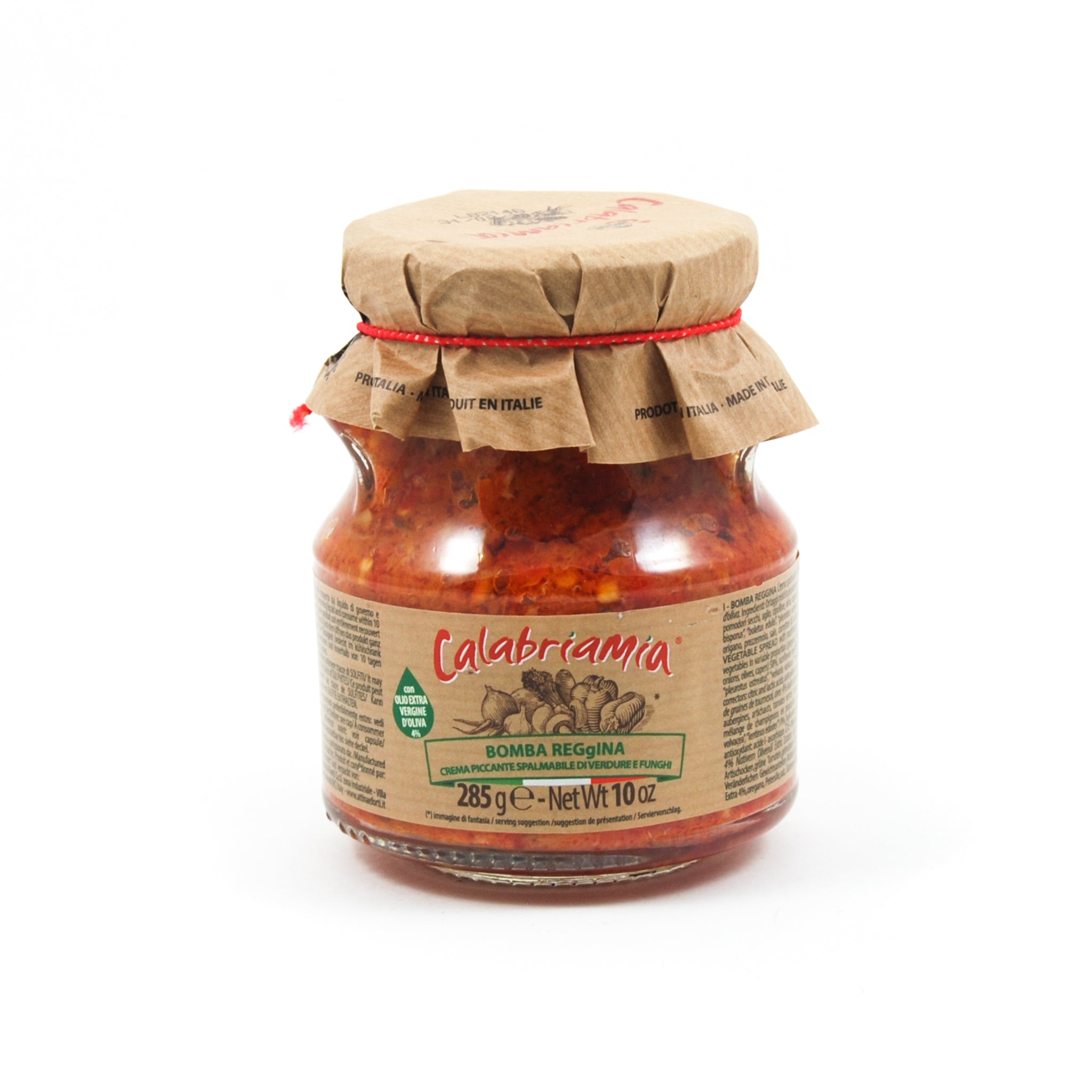 Calabriamia Bomba Calabrese Spicy Calabrian Vegetable Spread 314g Ingredients Jam Honey & Preserves Italian Food