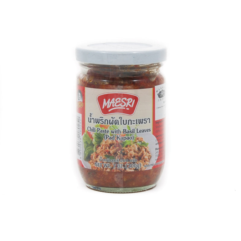 Mae Sri Chilli Paste With Holy Basil 200g Ingredients Sauces & Condiments Asian Sauces & Condiments Southeast Asian Food