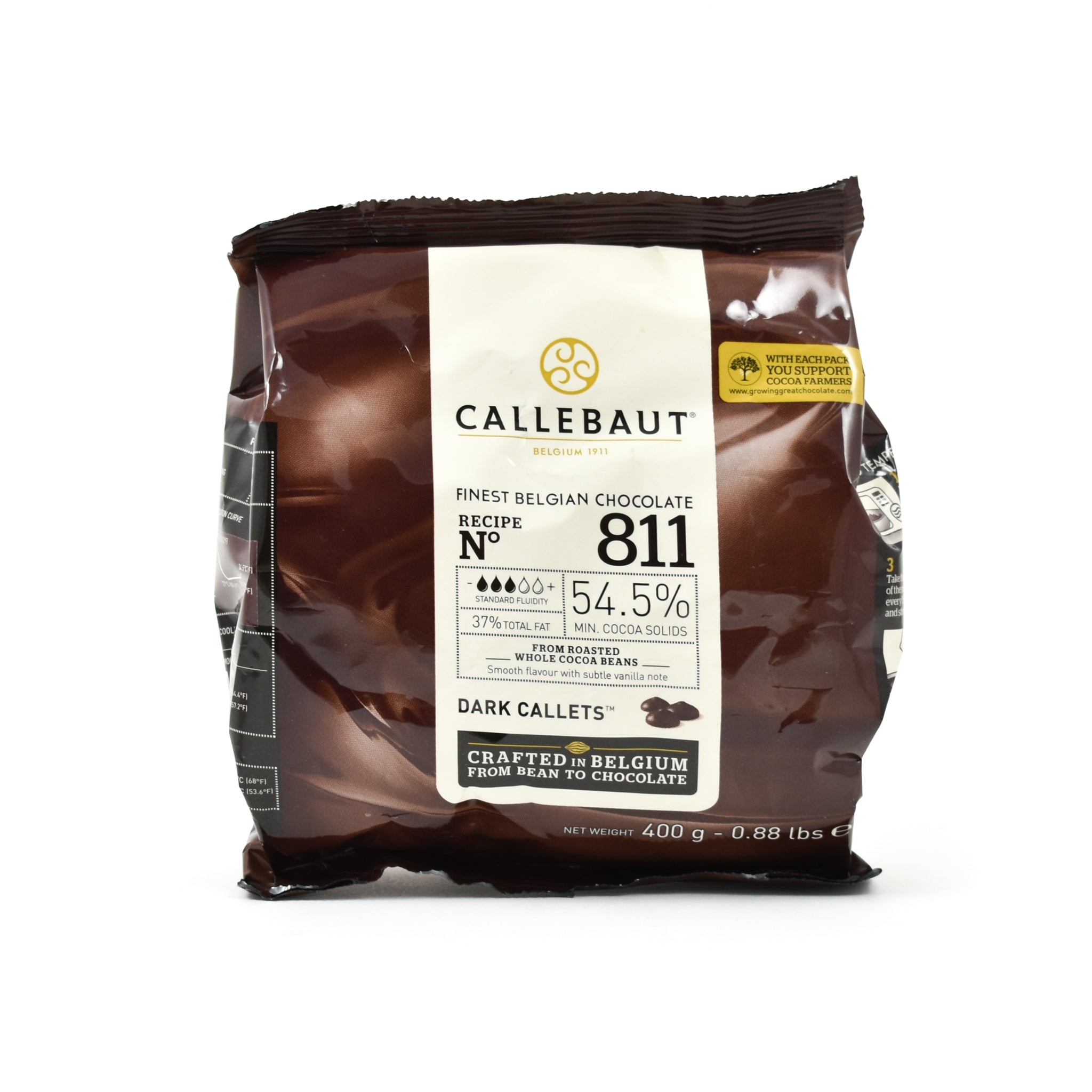 Callebaut Dark Chocolate Couverture 54% 400g