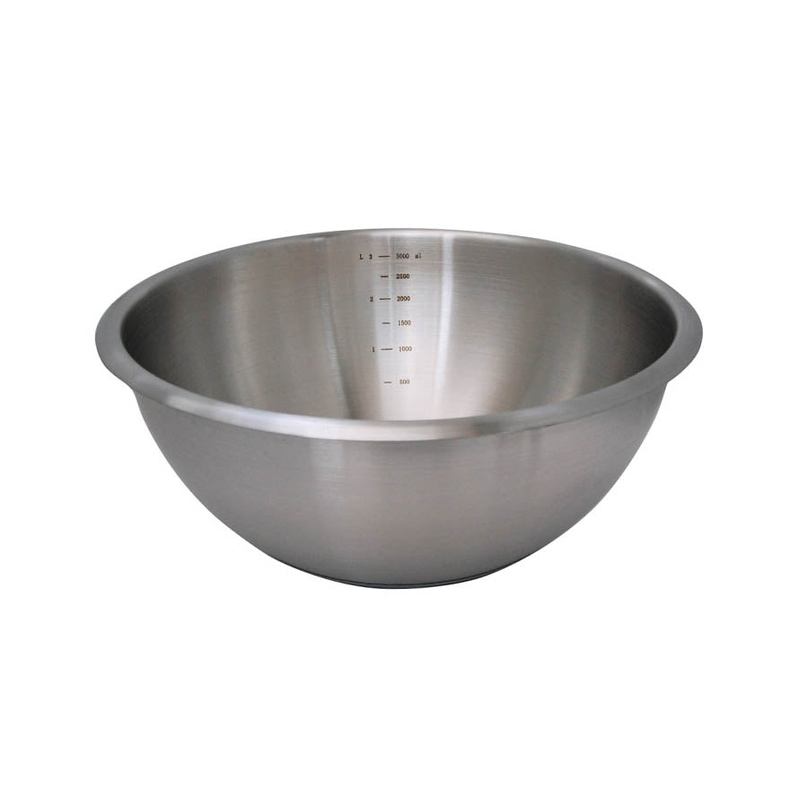 De Buyer Hemisphere Mixing Bowl with Silicone Base 24cm Cookware Bakeware & Roasting French Food