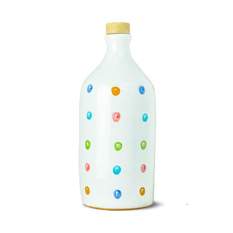 Frantoio Muraglia Medium Fruity Extra Virgin Olive Oil in Polka Dot Terracotta Bottle, 500ml