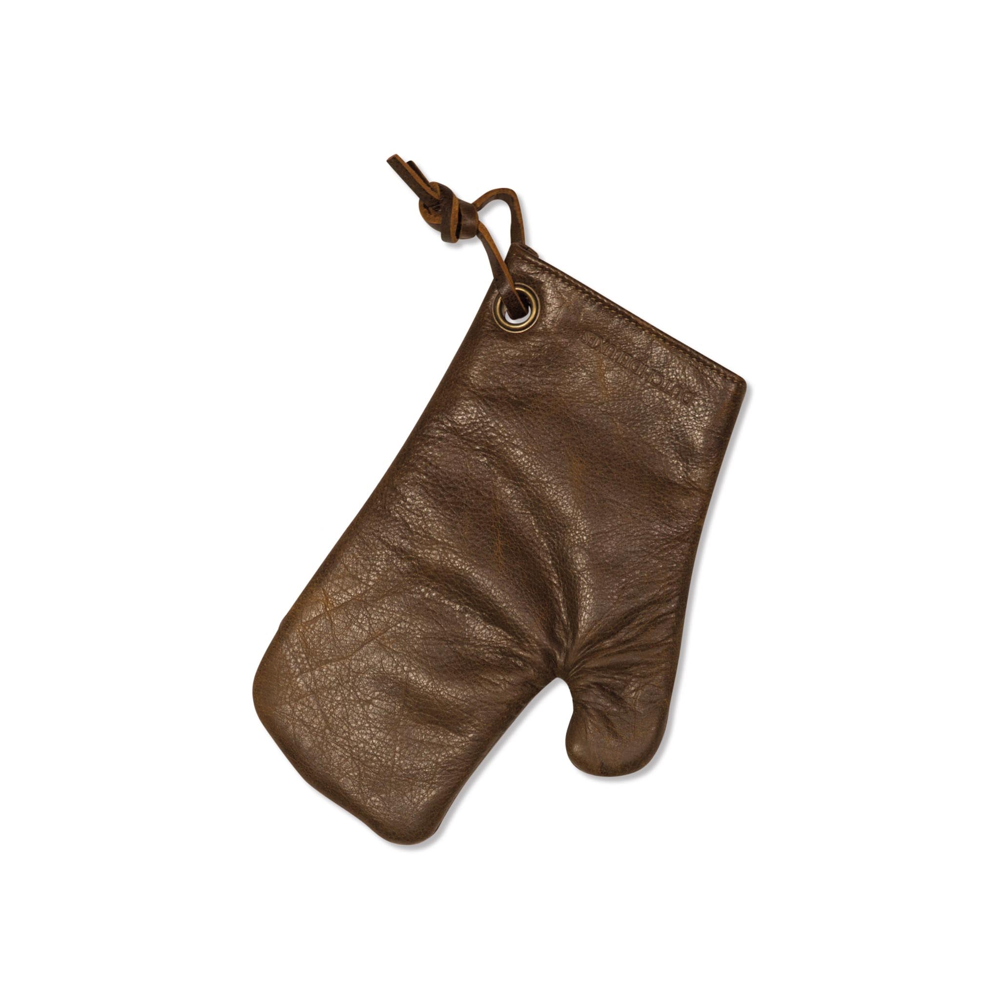 Dutchdeluxes Leather Oven Glove in Vintage Brown Cookware Kitchen Clothing