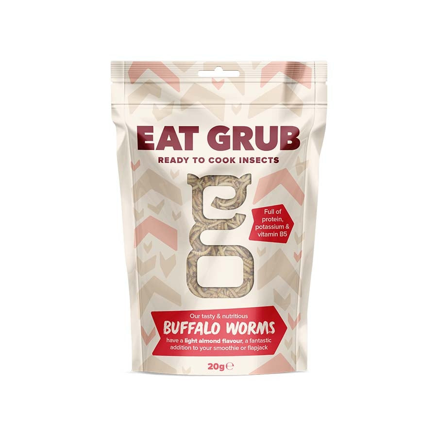 Eat Grub Edible Buffalo Worms 20g Ingredients Savoury Snacks & Crackers