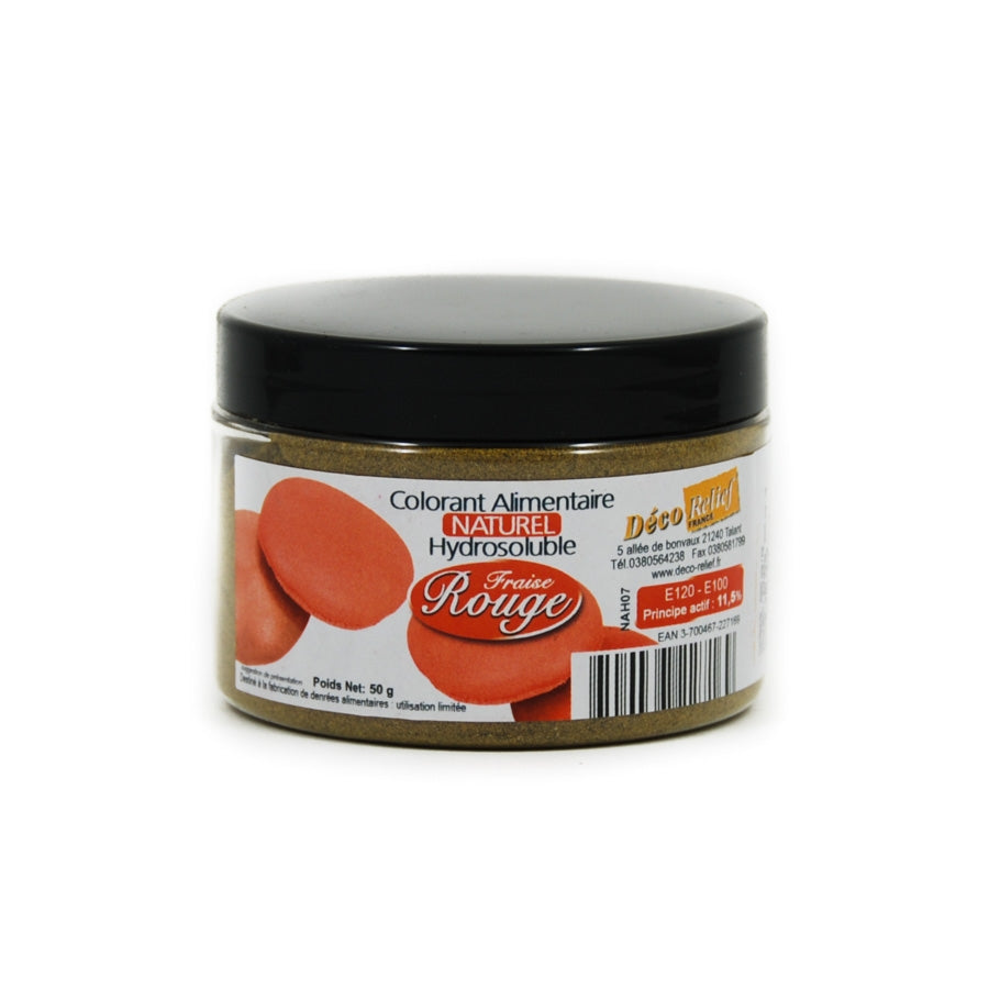 Deco Relief Professional Natural Strawberry Red Food Colouring 50g Ingredients Flavours & Colours French Food