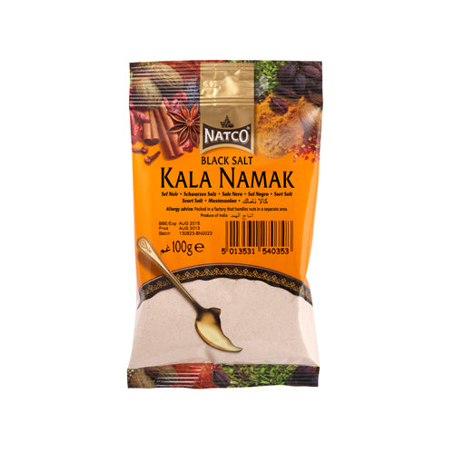 Natco Kala Namak - Indian Black Salt 100g Ingredients Seasonings Indian Food