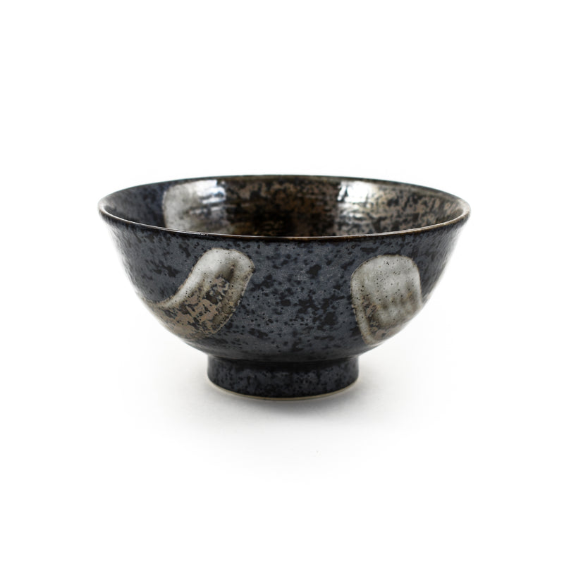 Kiji Stoneware & Ceramics Karasuba-Iro Large Rice Bowl Tableware Japanese Tableware Japanese Food