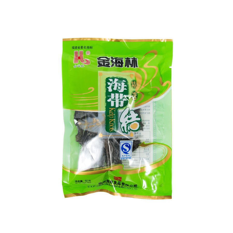 JHL Kelp Knots 50g Ingredients Seaweed Squid Ink Fish Chinese Food