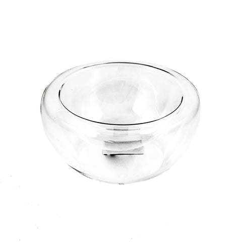 3 x 260ml Large Double-Walled Glass Bowl