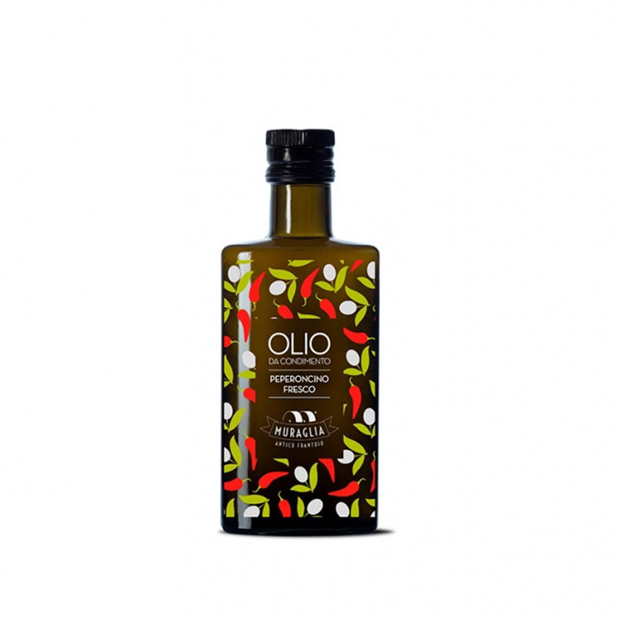Frantoio Muraglia Aromatic Chilli Extra Virgin Olive Oil 200ml Ingredients Oils & Vinegars Italian Food