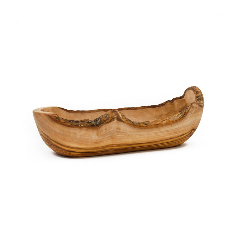 Naturally Med Olive Wood Rustic Serving Bowl 27cm Tableware Wooden Boards & Chopping Boards