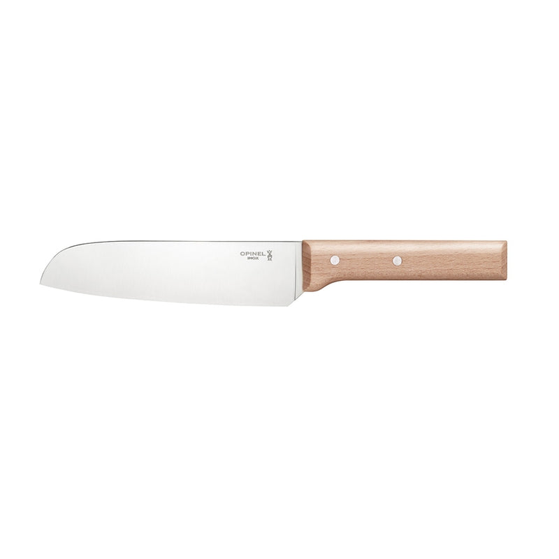 Opinel Parallele Beech Handle Santoku Knife N.119 Cookware Kitchen Knives