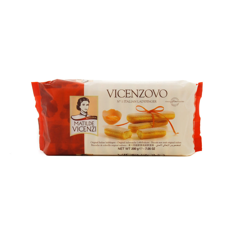 Vicenzi Savoiardi Lady Fingers 200g Ingredients Chocolate Bars & Confectionery Italian Food